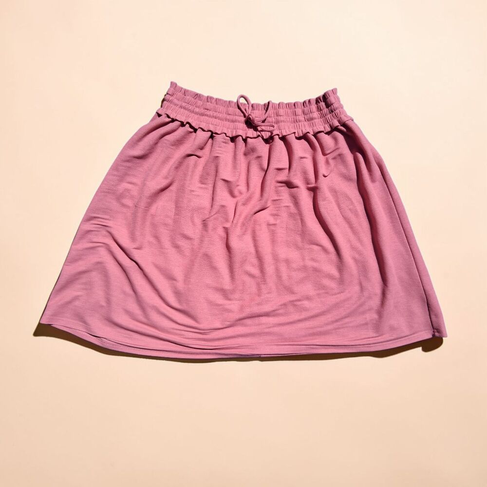 CATO Plus Size Dusty Rose Paperbag Waist Skirt – Size 26/28